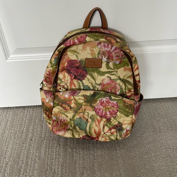 NWT Patina by Patricia Nash small backpack,
seashell design - Picture 1 of 6